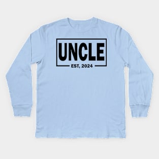 uncle est 2024 Kids Long Sleeve T-Shirt